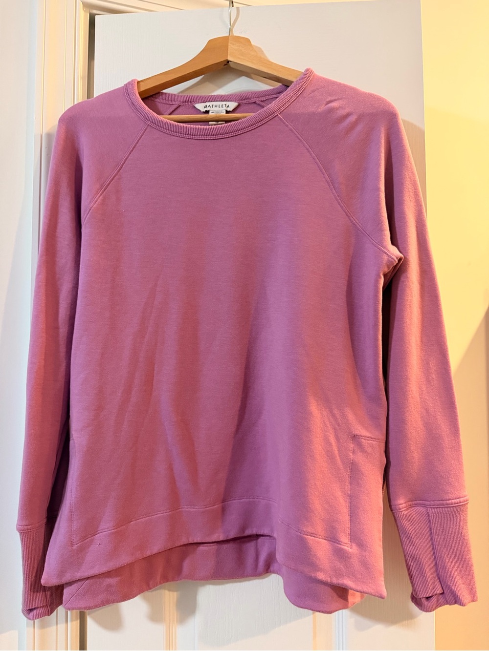 Athleta Women's Mauve Pullover Sweatshirt